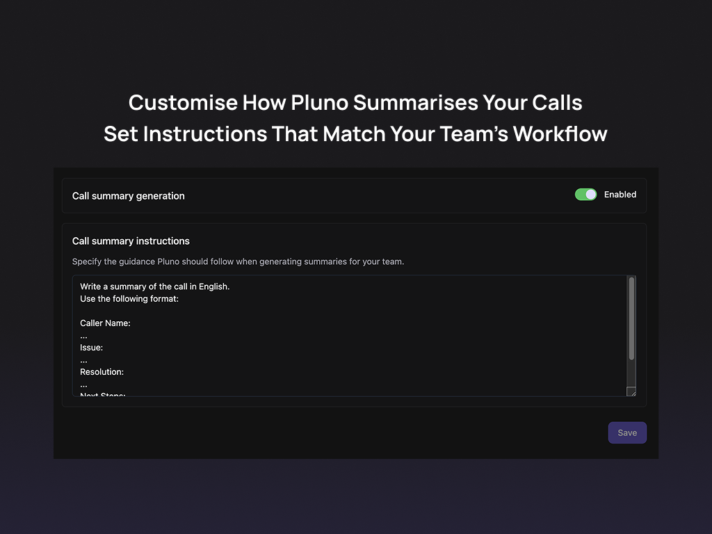 Call Insights & Summary by Pluno dashboard view — Contact Center app on the Zendesk Marketplace